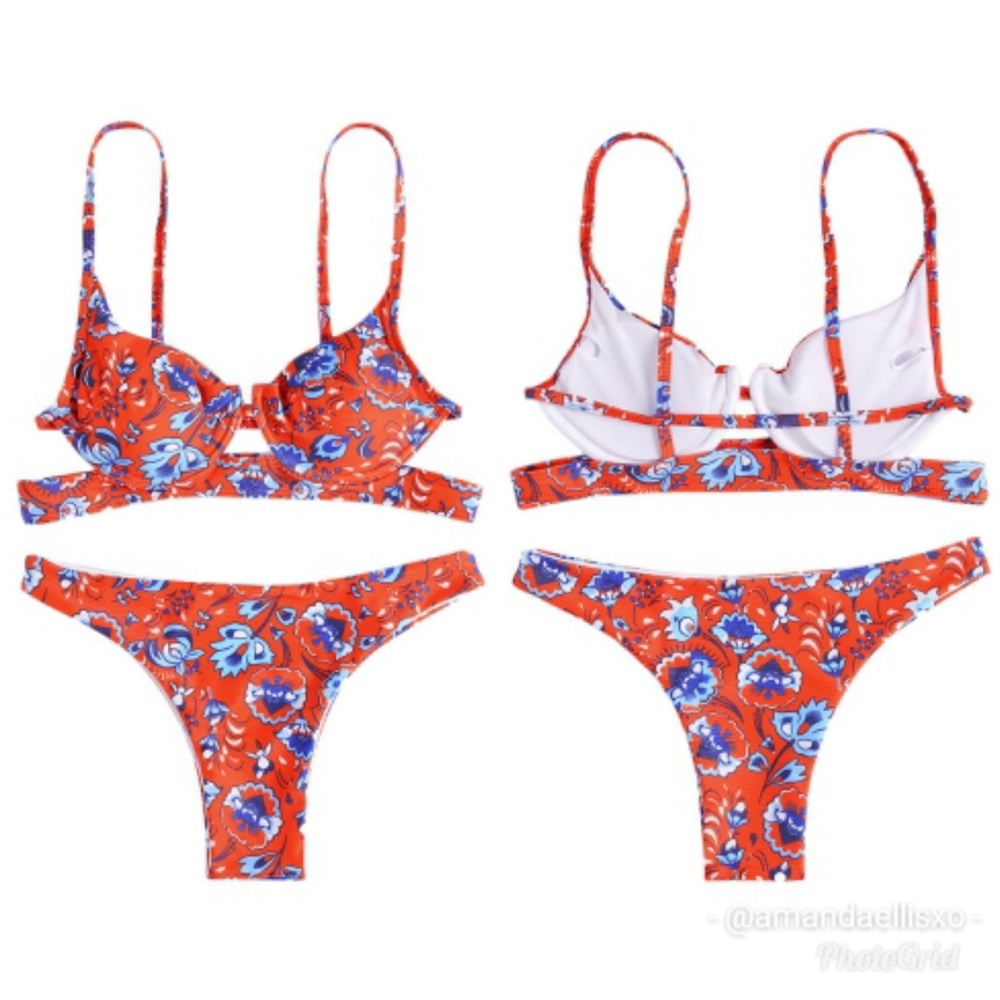 NWT Cage Back Push Up Bikini